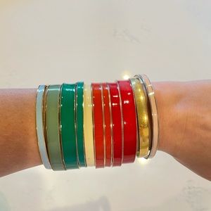 J Crew Enamel Bangles Bundle